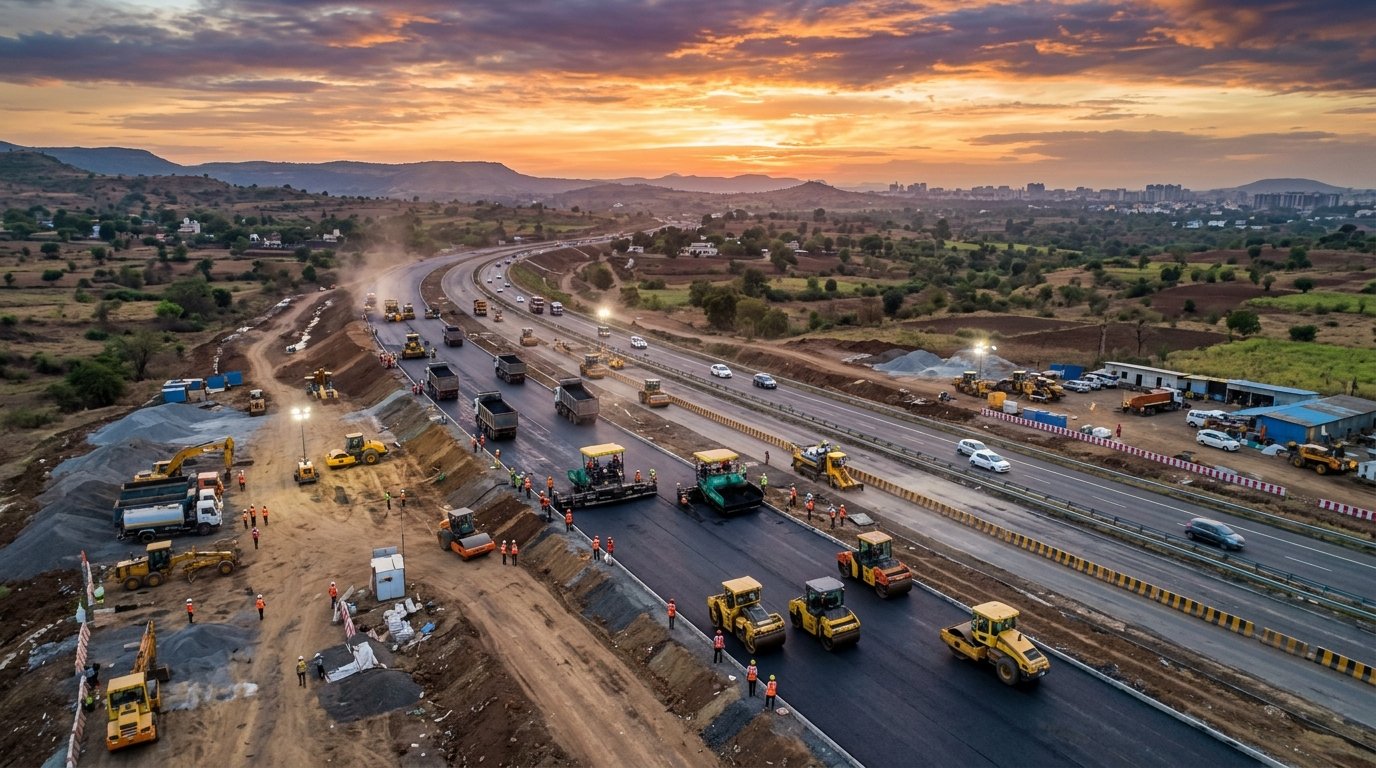 NH-27 4-Lane Highway Road Works